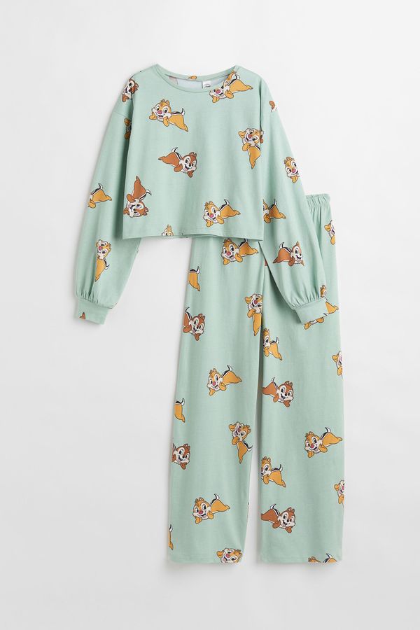Pijama de punto con estampado