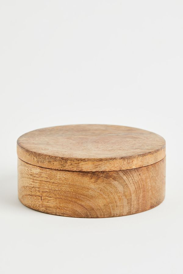 Caja de madera con tapa