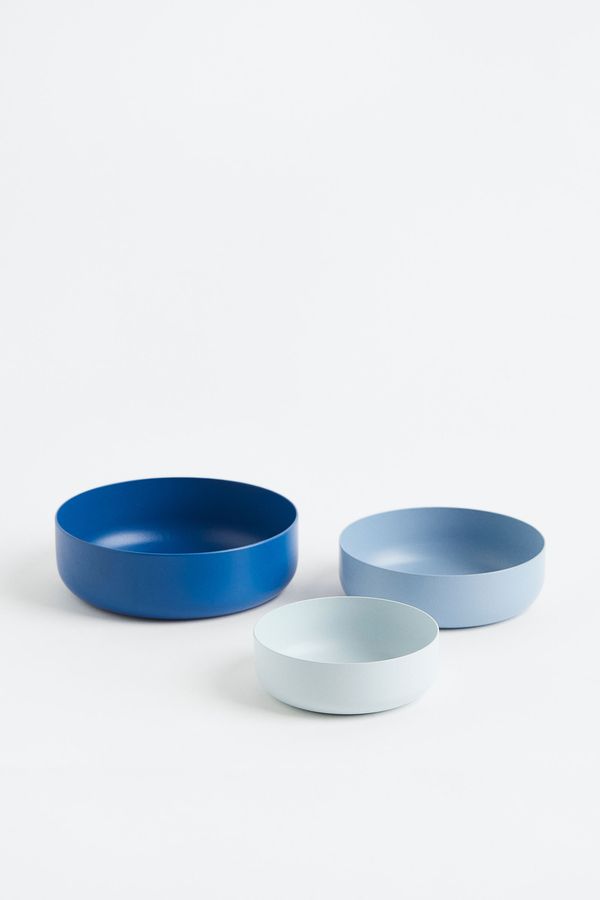 Pack de 3 bowls de metal
