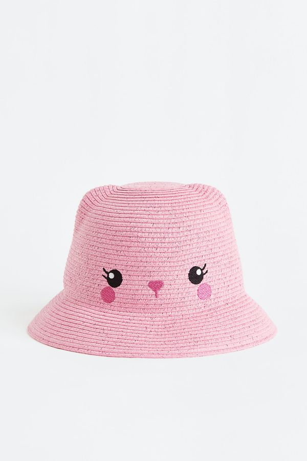 Sombrero de paja bordado