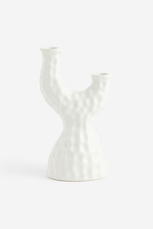 Candelabro de cerámica gres