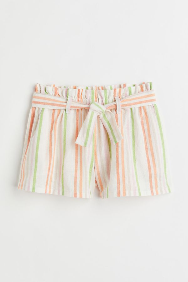 Shorts en mezcla de lino