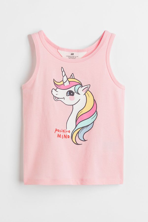 Polera sin mangas en punto de algodón