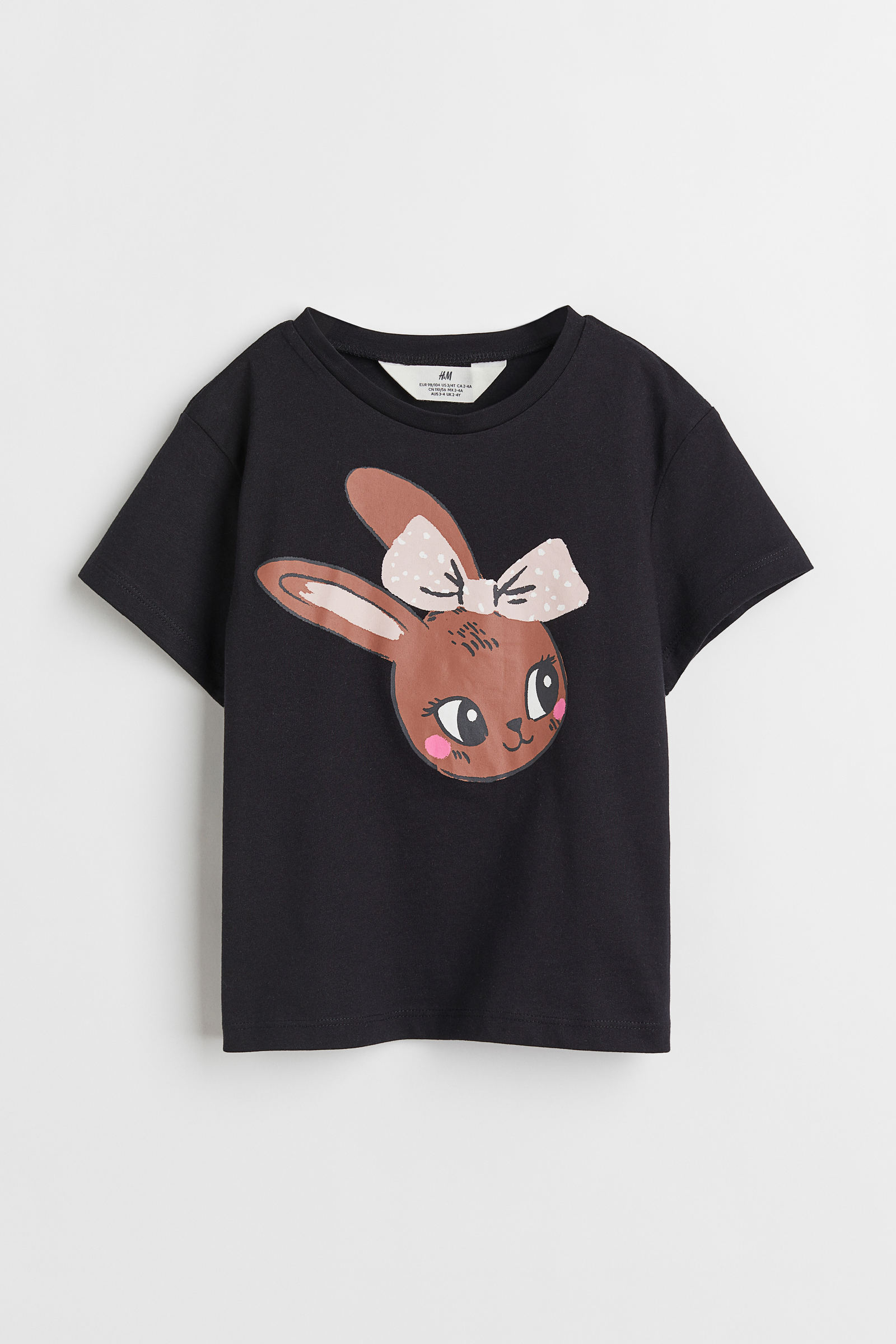 Camisetas manga corta online niña h&m