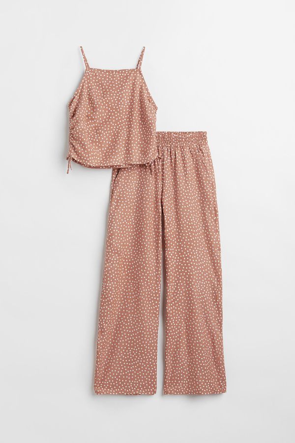 Conjunto de 2 piezas con top y pantalón