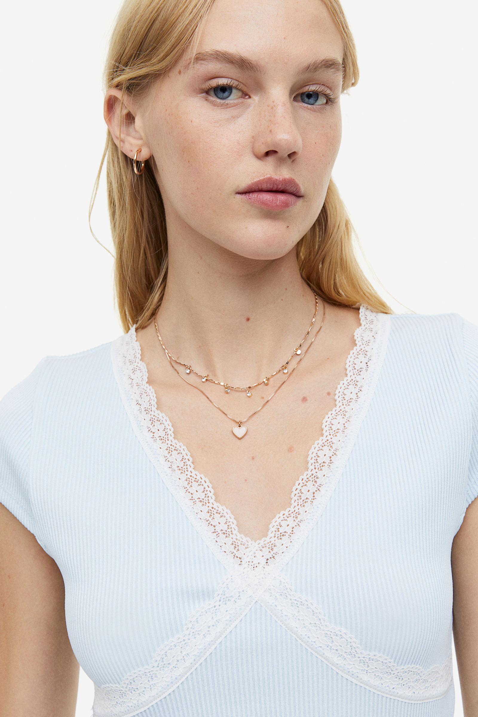 Women's White Lace Choker