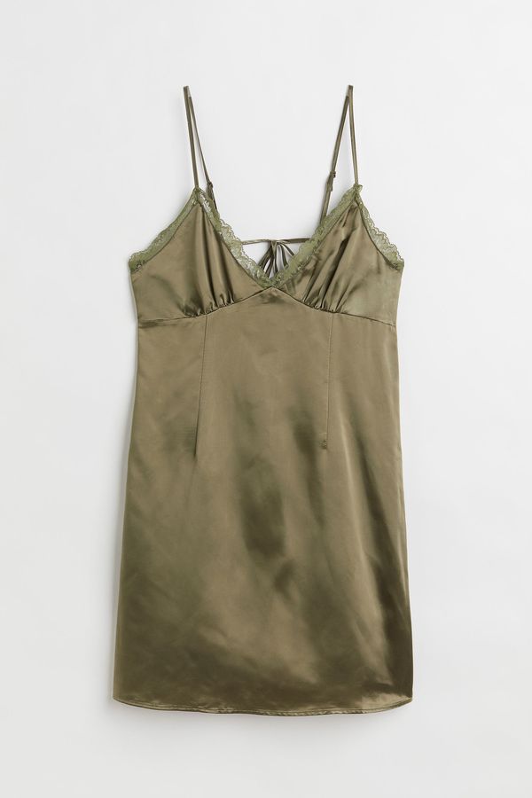 Vestido lencero de satín
