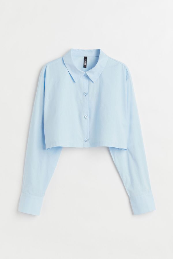 Camisa cropped de algodón
