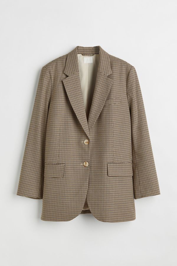 Blazer oversize de botonadura sencilla