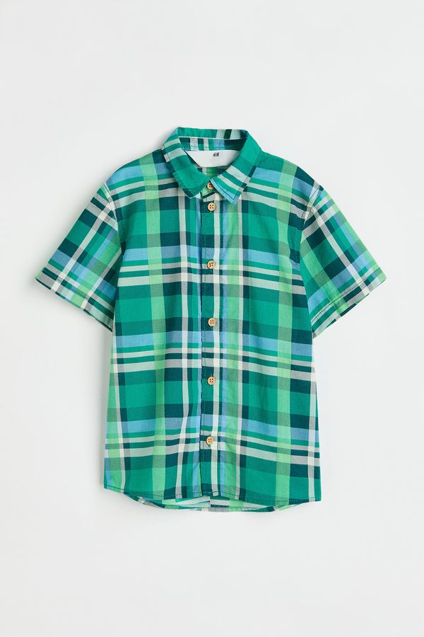 Camisa de algodón manga corta