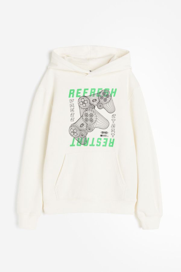 Polerón hoodie con motivo estampado