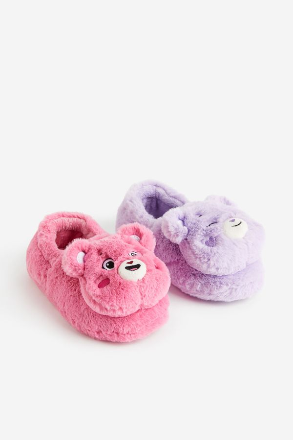 Pantuflas efecto peludo