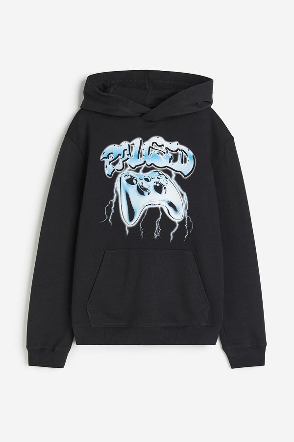 Polerón hoodie con motivo estampado