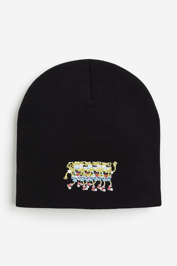 Beanie con motivo estampado