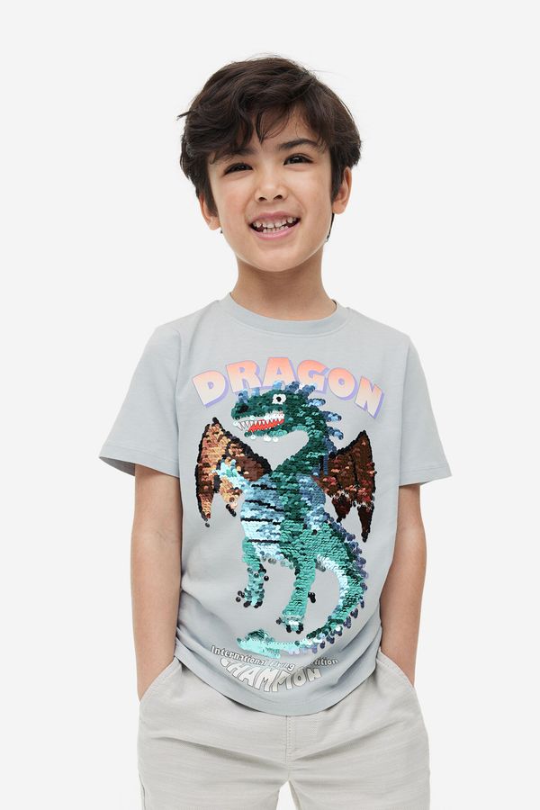 Polera con lentejuelas reversibles