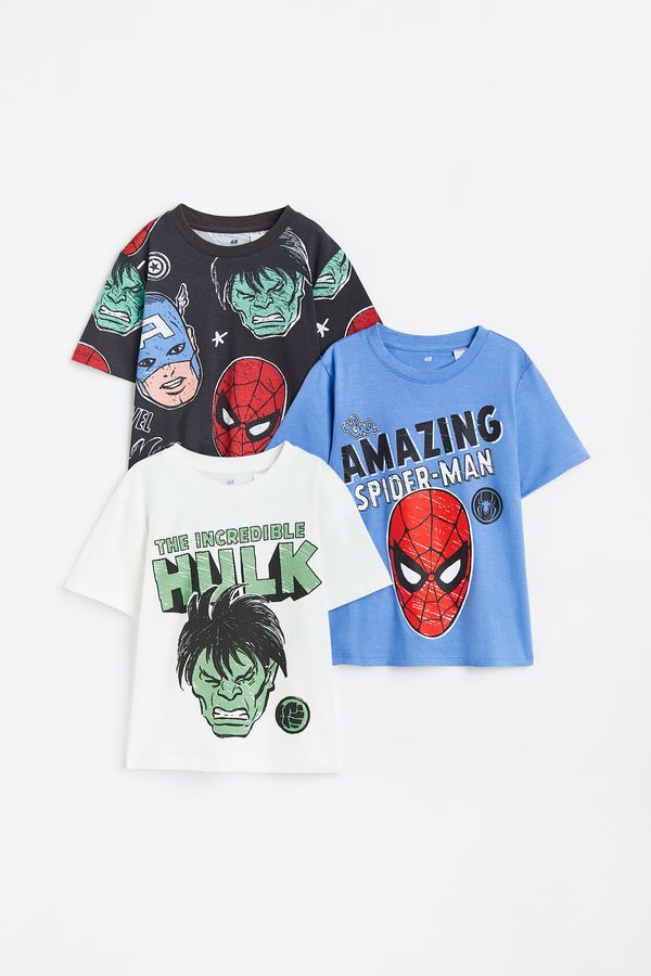 Pack de 3 poleras con motivo estampado