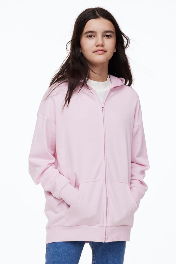 Polerón hoodie oversize con cierre