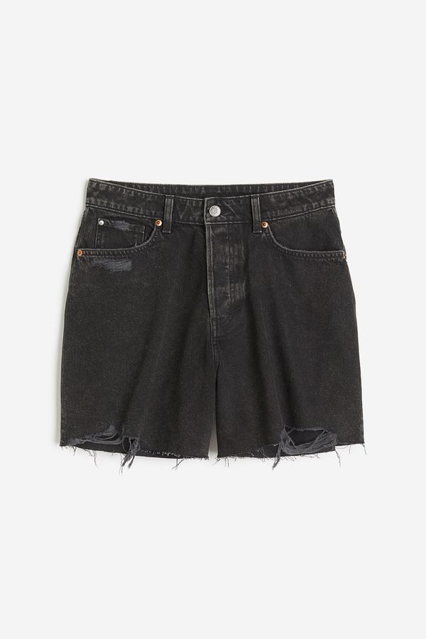 Shorts denim Straight High Curvy Fit