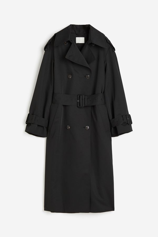 Trenchcoat de doble botonadura