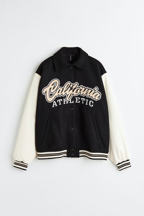 Chaqueta de baseball con aplicaciones H M CL