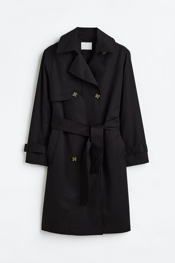 Trenchcoat de doble botonadura