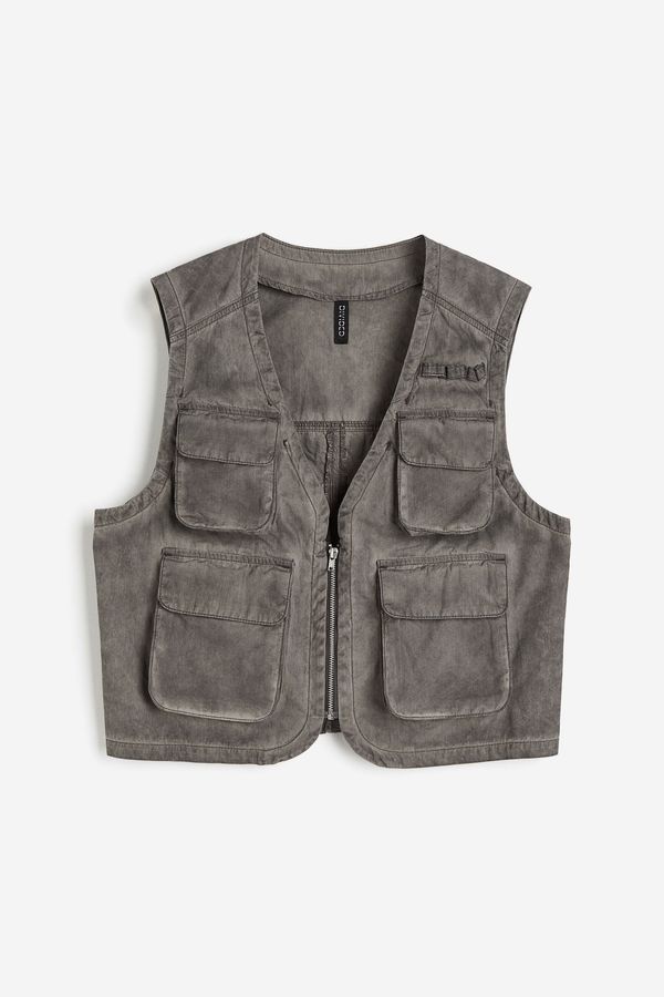 Gilet cargo efecto desgastado