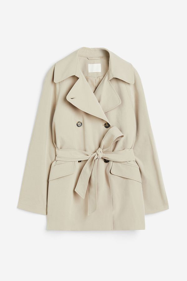 Trenchcoat de doble botonadura