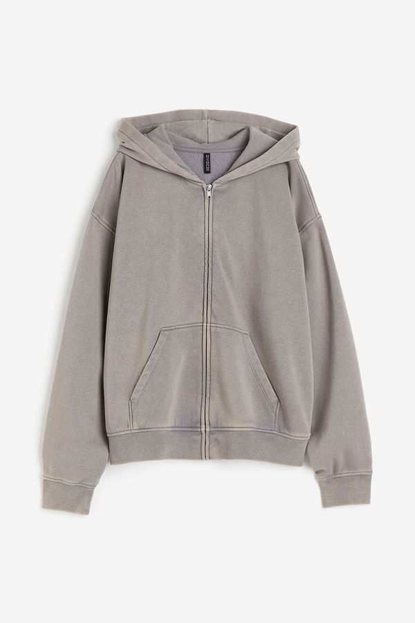 Polerón hoodie oversize con cierre