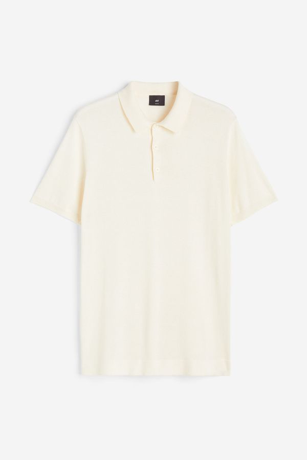 Polera polo de punto fino Slim Fit