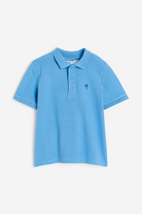 Polera polo en piqué de algodón