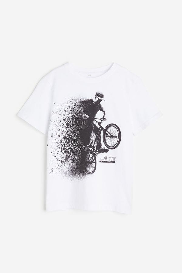 Polera de algodón con motivo estampado