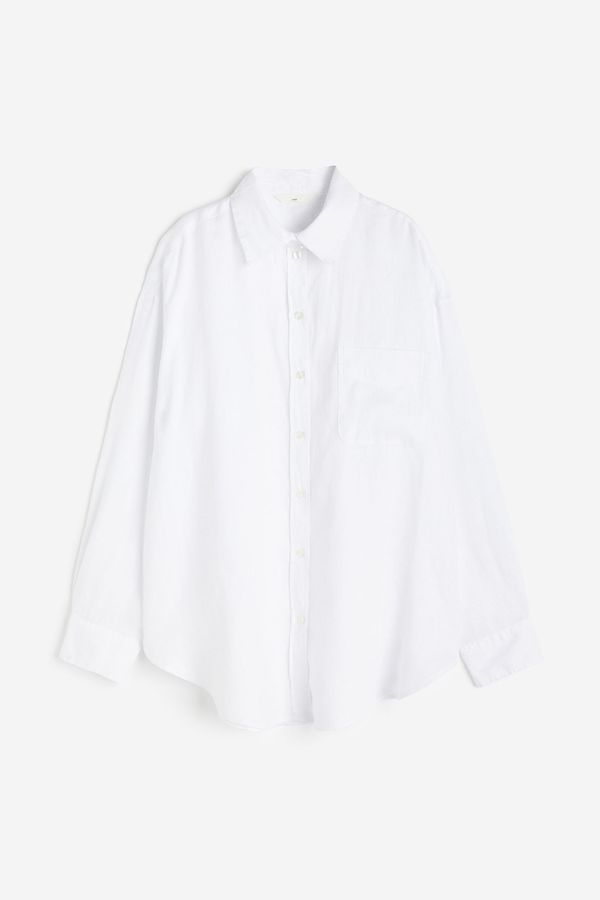 Camisa oversize de lino