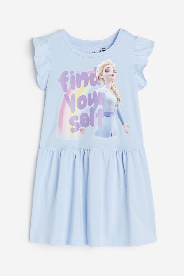 Vestido estampado de algodón
