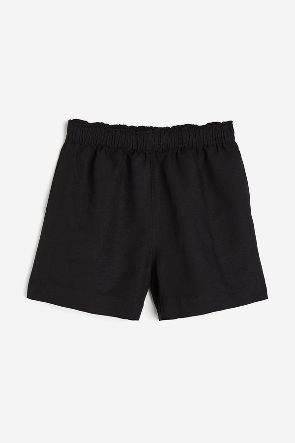 Shorts en mezcla de lino