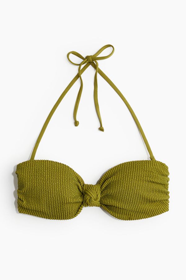 Top de bikini bandeau acolchado