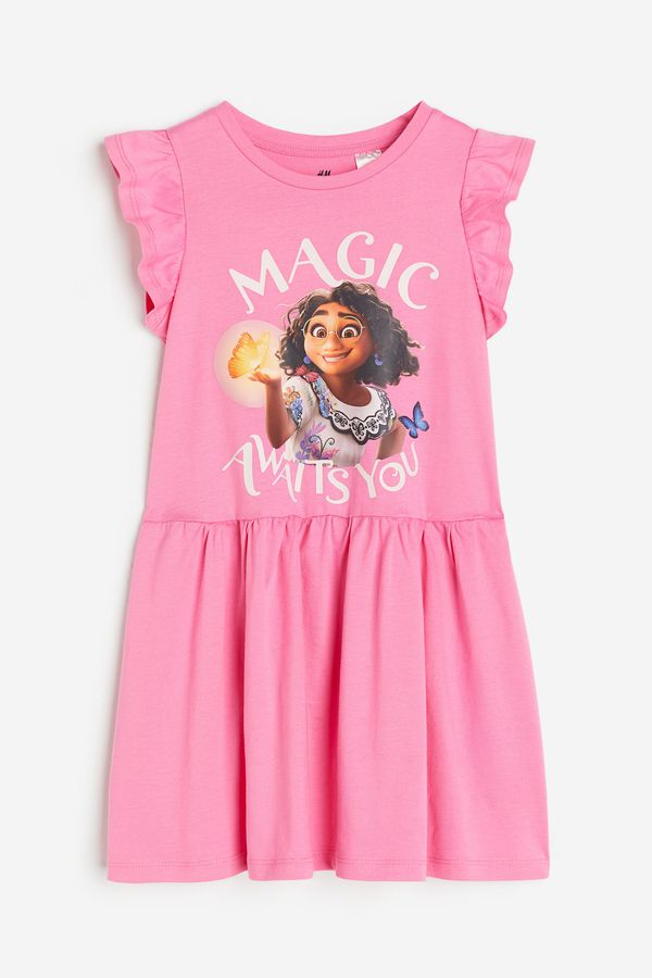 Vestido estampado de algodón