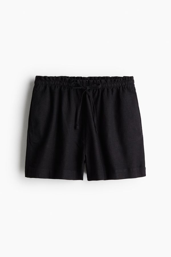 Shorts en mezcla de lino