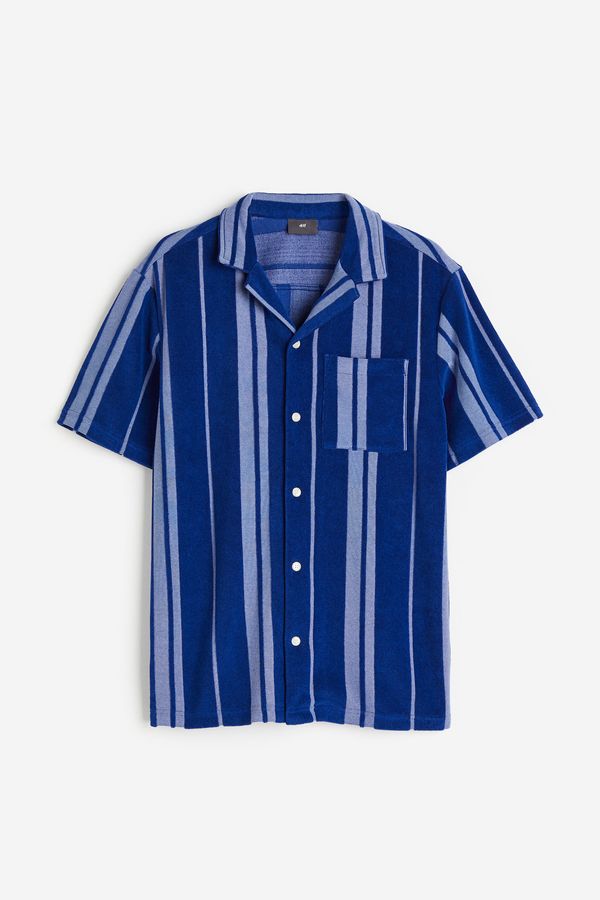 Camisa Guayabera en tejido terry Regular Fit