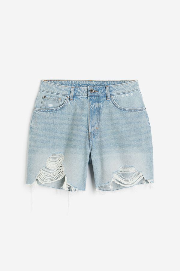 Shorts denim Straight High Curvy Fit