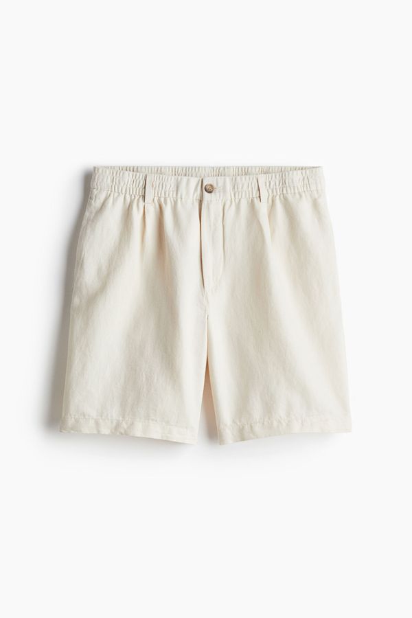 Shorts en mezcla de lino Relaxed Fit