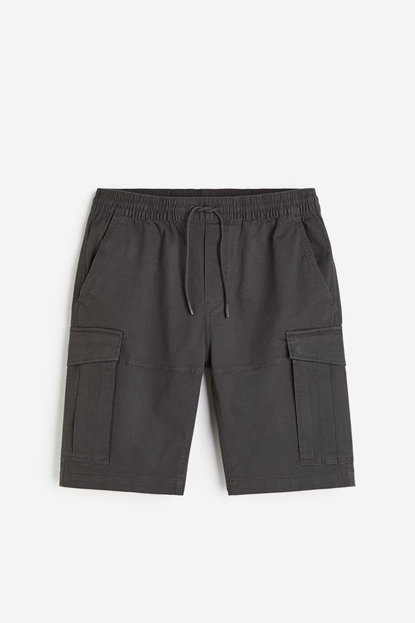 Bermudas cargo de sarga Regular Fit