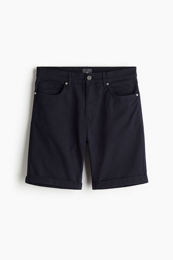 Shorts en sarga de algodón Slim Fit