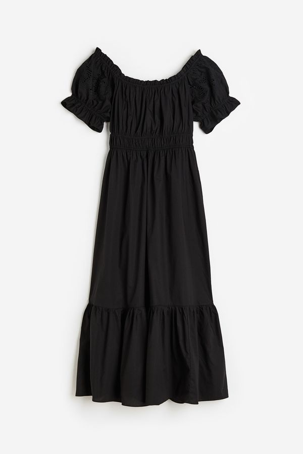Vestido off-the-shoulder de algodón