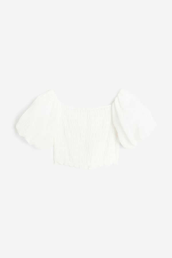 Top fruncido off-the-shoulder