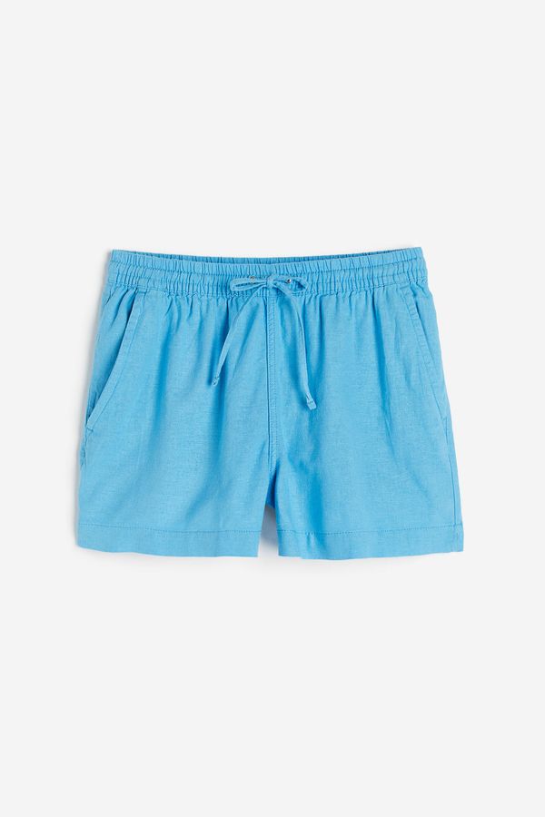 Shorts en mezcla de lino