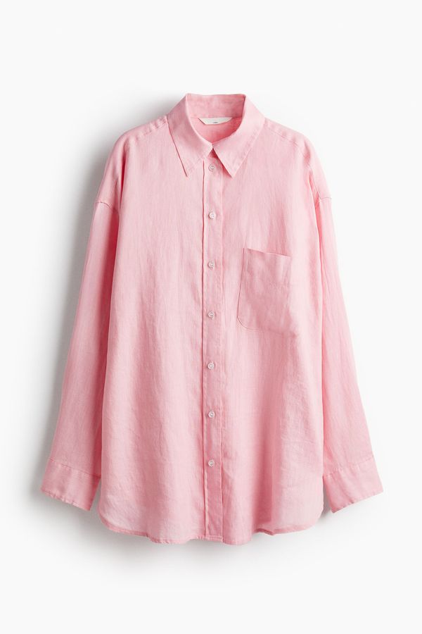 Camisa oversize de lino