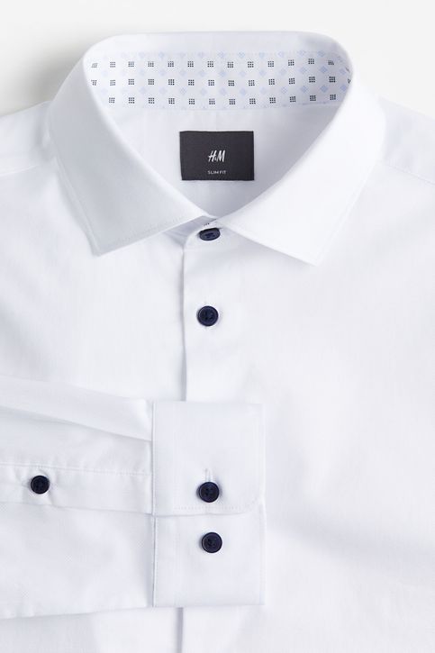 Camisa en algodon premium Slim Fit H M CL