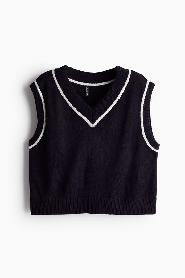 Sweater sin mangas con escote en V