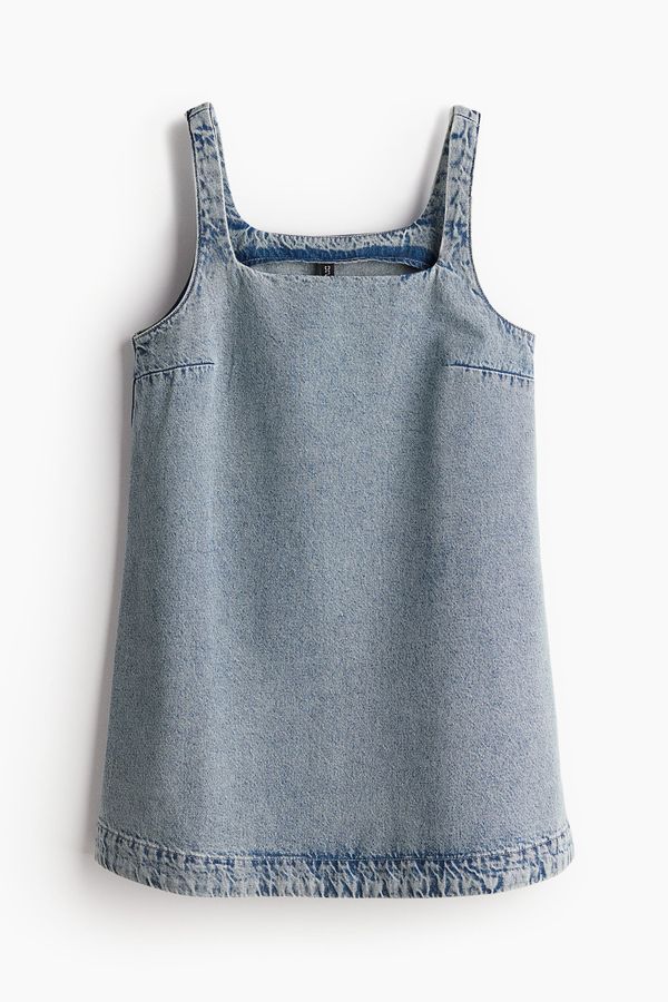 Vestido delantal denim