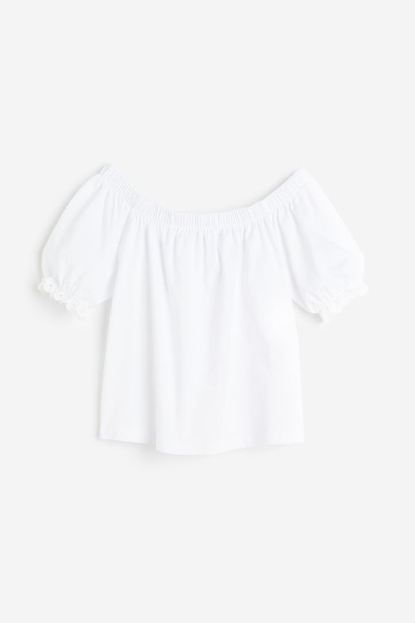 Top off-the-shoulder en algodón